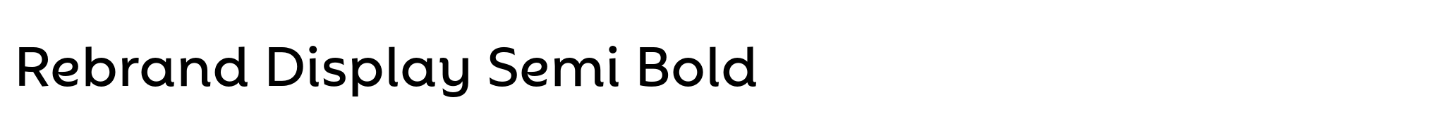 Rebrand Display Semi Bold image